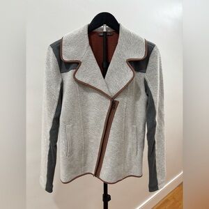 321. Michael Stars Gray and Brown Blazer